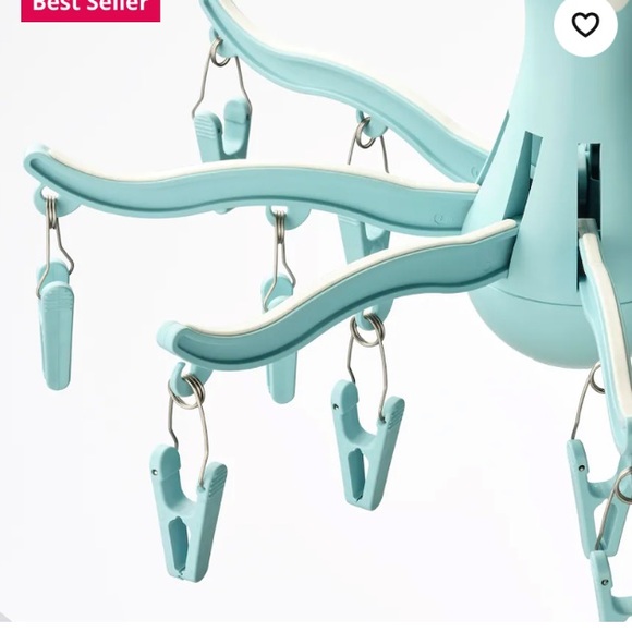 IKEA Pressa Hanging Dryer with 16 clips in blue - Picture 4 of 9